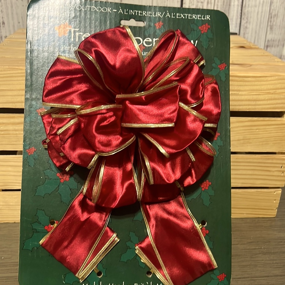 New Christmas Tree Top bow.